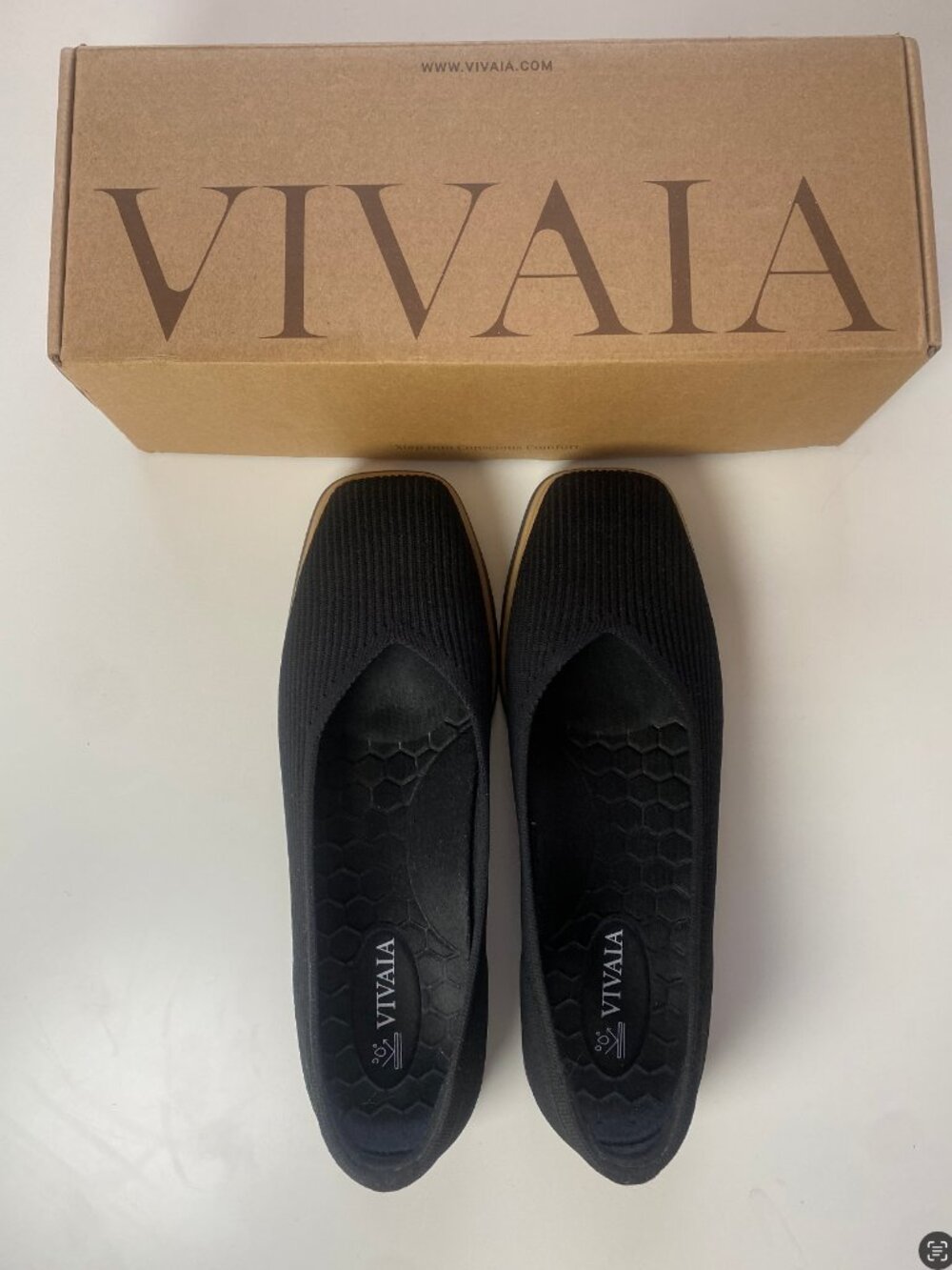 Square-Toe All-Day Standing Flats (Mabel)